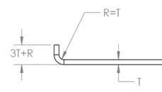 sheet metal bending minimum flange length|minimum sheet metal hamtramck radius.